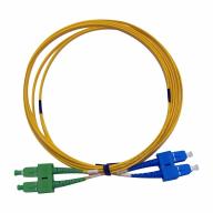 Cordon fibre optique duplex monomode G.657A2 SC/APC-SC/PC longueur 2 m