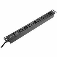 PDU 19" 1U multiprises 8 prises C13 protection 16A Lg 2m - Infrastructure 19 pouces professionnelle