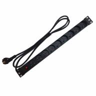 PDU 19" 1U multiprises 9 prises 2P+T Fusible - Infrastructure 19 pouces professionnelle