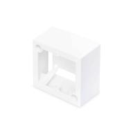 Cadre de montage en saillie 80x80mm pour plastron, Blanc