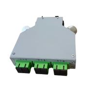 HSD - Boitier optique Rail DIN 6T SC Dx OS2 équipé 6T SCAPC Dx & 12P