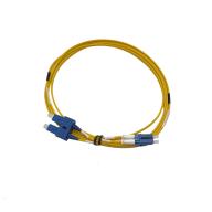 Cordon fibre optique duplex monomode 9/125 LC/SC - 5 m - Short Boots