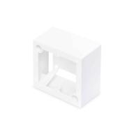 Cadre de montage en saillie 80x80mm pour plastron, Blanc