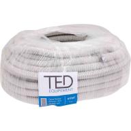 Gaine annelée fendue grise - Rouleau de 30m - Diamètre 18mm