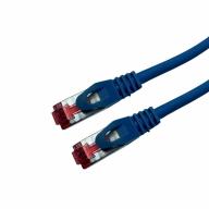 Cordon RJ45 CAT6A SSTP LSZH bleu Snagless avec fiche de test Lg 1, 5m