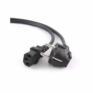 Cordon secteur 2P+T coudé/C13 droit Lg 0, 6m