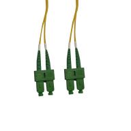 Cordon fibre optique duplex monomode 9/125 SC/APC-SC/APC - 25 m