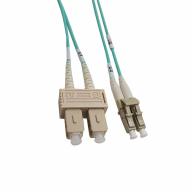 Cordon fibre optique duplex multimode 50/125 SC/PC-LC/PC OM3 longueur 15 m