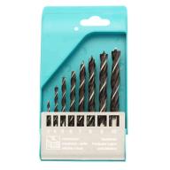 Coffret de 8 forets bois queue cylindrique Ø 3 à 10mm
