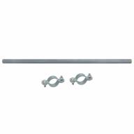 Barre Ø51mm Lg 1500mm + colliers pour vérin à colonne