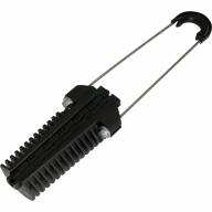 AC68R 260 : Pince d'ancrage pour câble FO rond Ø 6-8mm - Anse inox