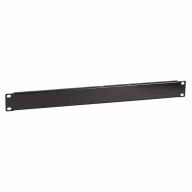 Panneau 19" 1U noir plein noir - Infrastructure 19 pouces professionnelle