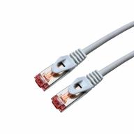 Cordon RJ45 CAT6A SSTP LSZH blanc Snagless avec fiche de test Lg 1, 5m