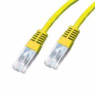 Cordon RJ45 CAT6 UTP AWG26 Jaune Lg 0,25m