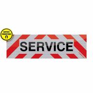 Bandeau balisage VL "Service" magnétique Classe B 50 x 15cm T2S