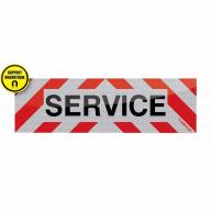 Bandeau balisage VL "Service" magnétique Classe B 50 x 15cm T2S