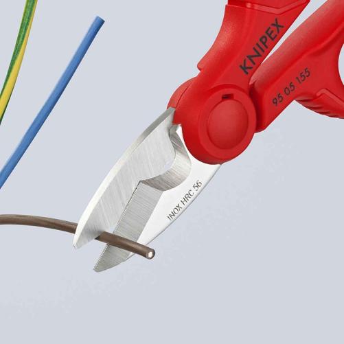 Ciseaux électricien en inox - Outil de coupe