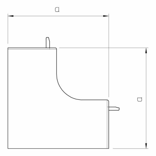 Angle intérieur pour moulure 100 - Moulure et goulotte