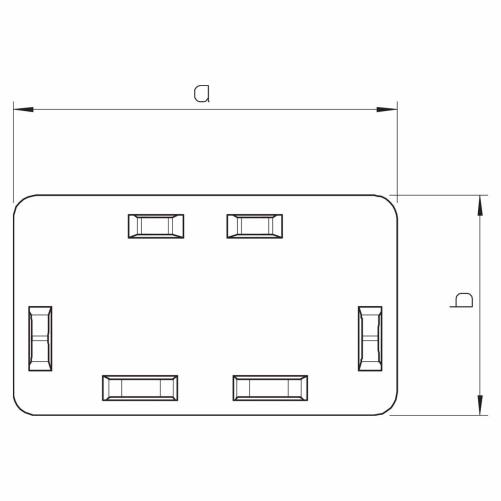 Angle plat 20x20mm blanc - Moulure et goulotte