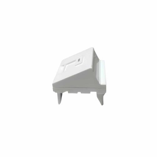 Plastron RJ45 incliné (45°) 45x4 - Prise RJ45