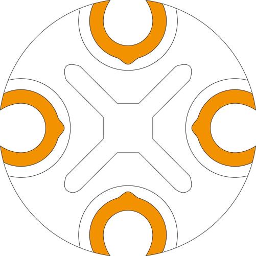 Barillet pour MJC 4AB 4 sorties - Boîtier distribution et protection d'épissure cuivre