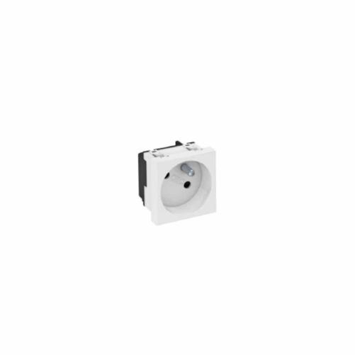 Prise courant droite simple 45x4 - Moulure et goulotte