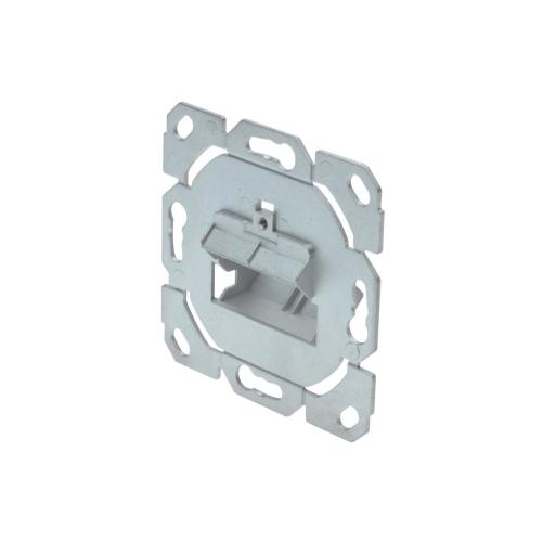 Plastron RJ45 80x80mm sortie 45° - Prise RJ45