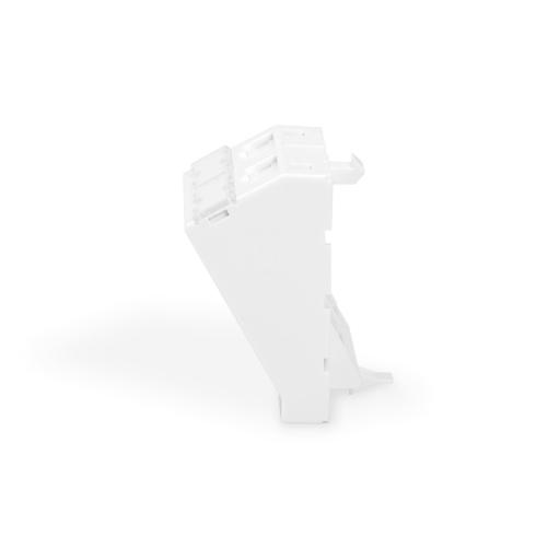 Plastron incliné 45x45mm 2 ports - Prise RJ45