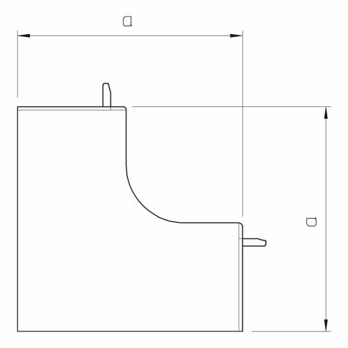 Angle intérieur pour moulure 100 - Moulure et goulotte
