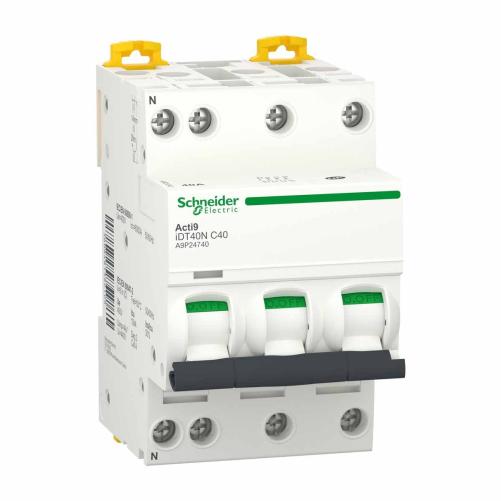 Disjoncteur 40A 10kA 3P+N - Cour - Disjoncteur/Interrupteur