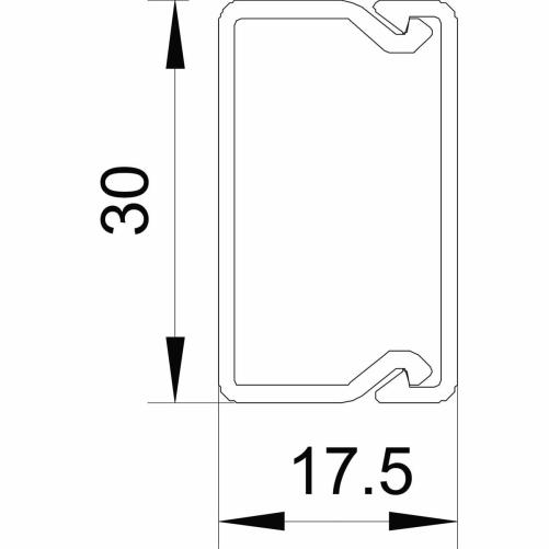 Couvre-joint moulure 15x30mm bla - Moulure et goulotte