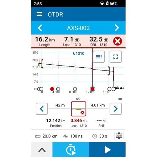 Réflectomètre OTDR AXS-130 SM1 - Réflectomètre (OTDR)