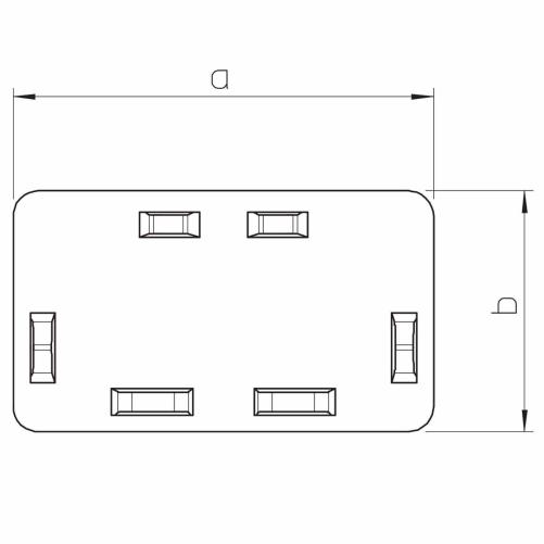 Embout moulure 25x25mm - Moulure et goulotte