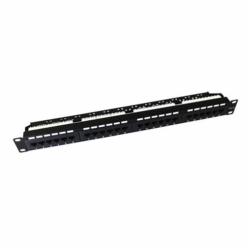 Panneau brassage RJ45 24 ports 1 - Panneau de brassage équipé