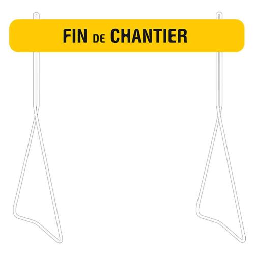 Panneau temporaire double face - Panneau de chantier
