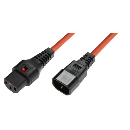 IEC LOCK Rallonge secteur C13/C1 - Multiprise et cordon secteur
