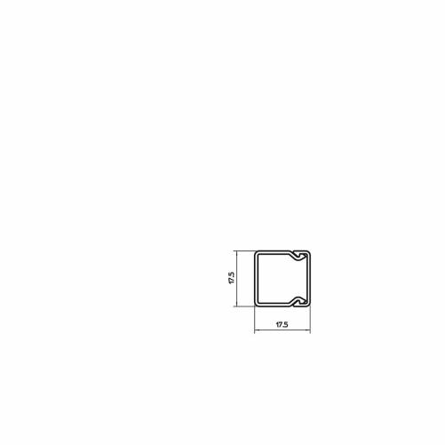Moulure distribution 20x20mm bla - Moulure et goulotte
