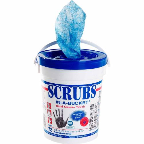 Seau de 72 lingettes de chantier - Produit d'entretien