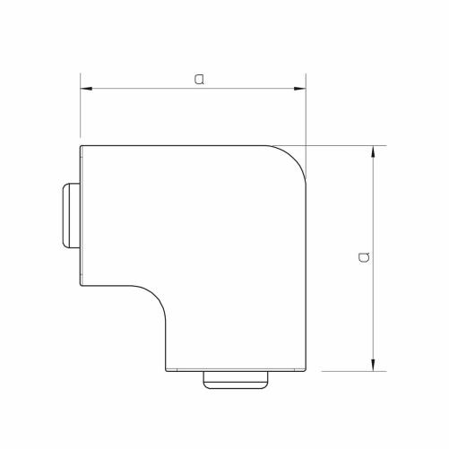 Angle plat moulure 30x30mm - Moulure et goulotte