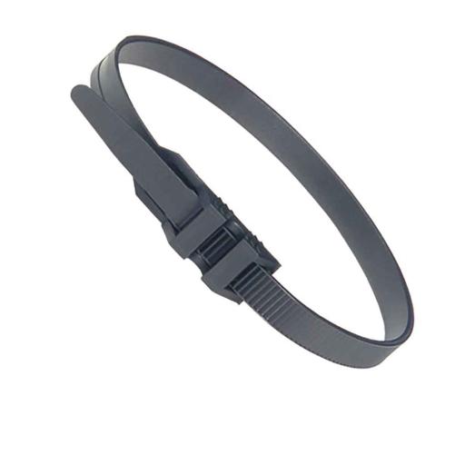 Collier noir double fermeture PA - Collier, pontet et embase