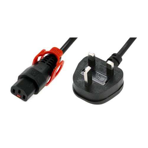 IEC LOCK - Cordon secteur 2P+T U - Multiprise et cordon secteur