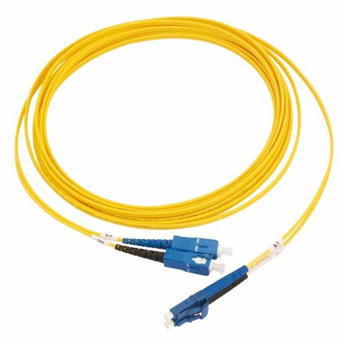Cordon optique LC/UPC–SC/UPC jau - Cordon optique