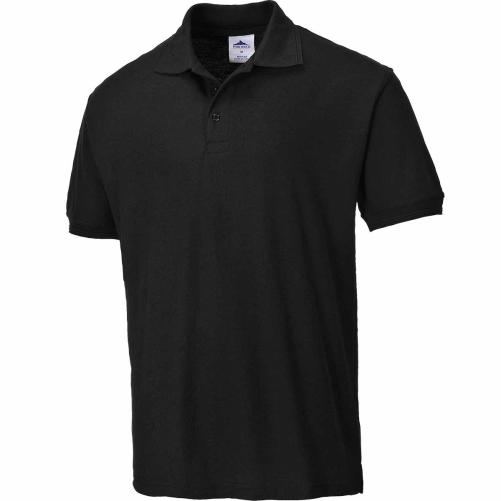 Polo MC noir 210g/m² T.S - Vêtement de travail