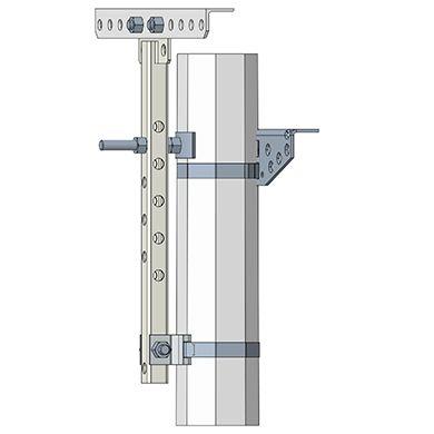 Rehausse tube carré pour poteaux - Traverse et rehausse