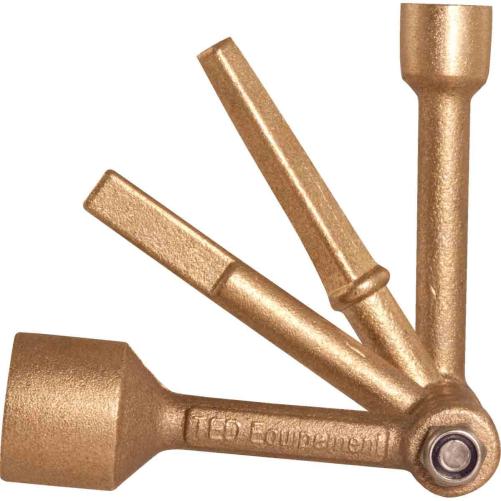 Clé pliante 4 en 1 pour gaine te - Outil raccordement cuivre