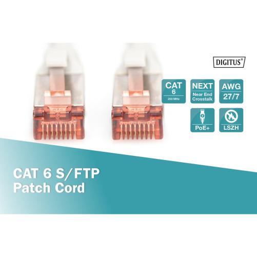 Câble RJ45 Cat6 blindé S/FTP LSZ - Cordon RJ45 CAT6