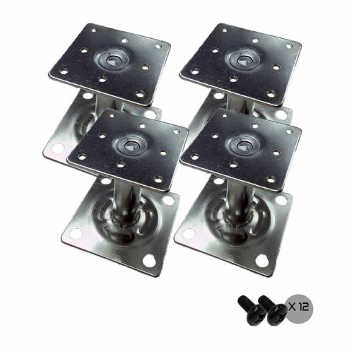 Lot de 4 pieds vérins 25cm pour  - Accessoires baie/Coffret IT