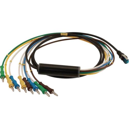 Cordon RJ45/8 fiches bananes TED - Pointe de touche et Cordon
