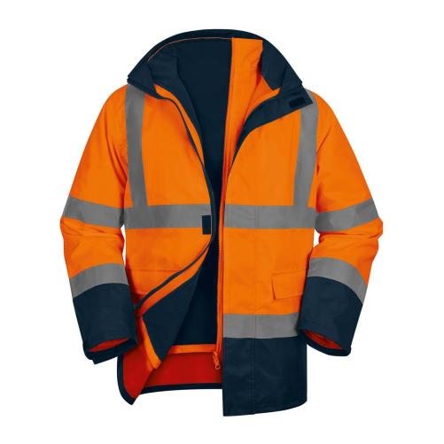Parka 5 en 1 haute visibilité or - Vêtement haute visibilité