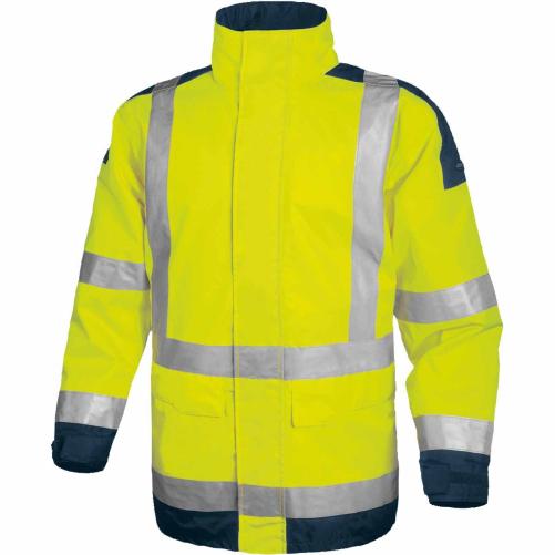 Parka haute visibilité jaune/ble - Vêtement haute visibilité